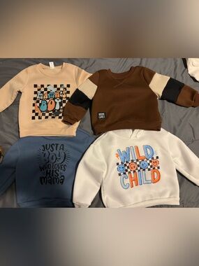 Boys Fleece Lined Sweater Bundle
